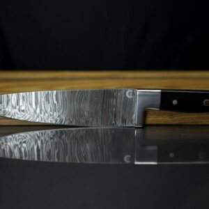 8 1/2 inch Damascus Chef Knife with Buffalo Horn Handle